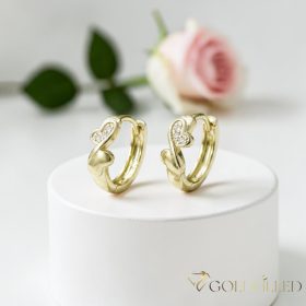 Orecchino GOLDFILLED antiallergico 13mm colore 14K