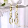 Orecchini GOLDFILLED antiallergici 50mm colore 14K