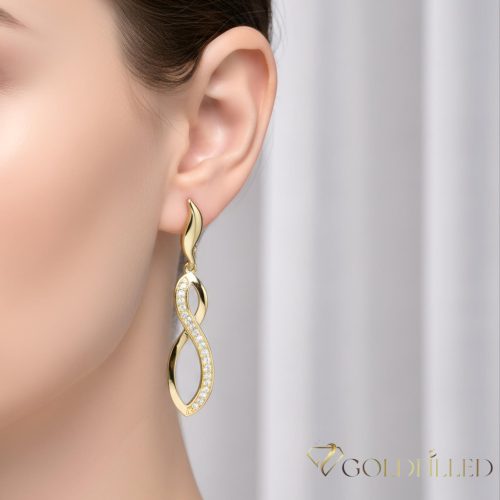 Orecchini GOLDFILLED antiallergici 50mm colore 14K