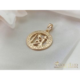   Orecchino GOLDFILLED antiallergico con pendente 28mm colore 18K