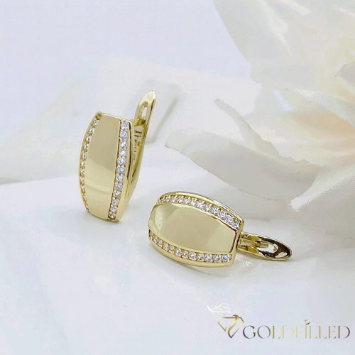 Orecchino GOLDFILLED antiallergico 18mm colore 18K