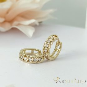 Orecchino GOLDFILLED antiallergico 14mm colore 14K 
