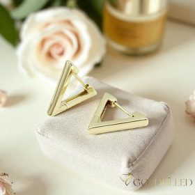 Orecchino GOLDFILLED antiallergico 16mm colore 18K