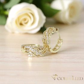 Orecchino GOLDFILLED antiallergico 16mm colore 18K