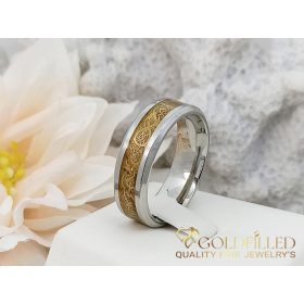 Anello in acciaio inossidabile con pietra