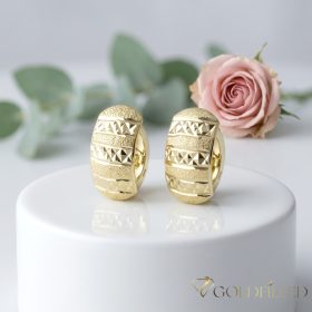Orecchino GOLDFILLED antiallergico 18mm colore 18K