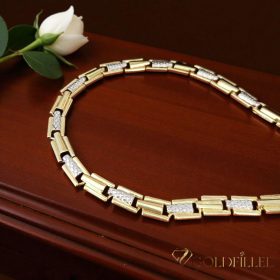   Collana GOLDFILLED antiallergica esclusiva in diverse dimensioni /7 mm colore 14K Multicolor 