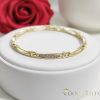 Bracciale GOLDFILLED antiallergico 17cm/4mm colore 14K