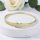 Bracciale GOLDFILLED antiallergico 7-4mm colore  (14K) diametro 60mm "apribile"