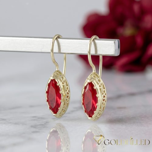 Orecchini GOLDFILLED antiallergici 38mm colore 14K