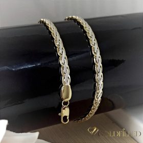   Collana GOLDFILLED antiallergica 45cm lunga e 5mm larga colore 14K Multicolor 