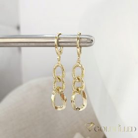 Orecchini GOLDFILLED antiallergici 42mm colore 14K