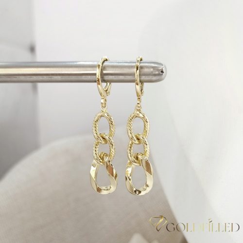 Orecchini GOLDFILLED antiallergici 42mm colore 14K