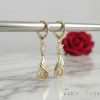Orecchini GOLDFILLED antiallergici 38mm colore 14K