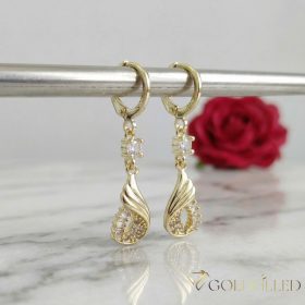 Orecchini GOLDFILLED antiallergici 38mm colore 14K