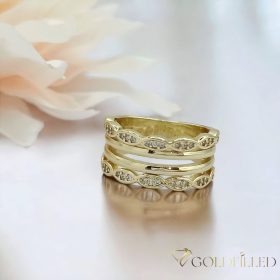 Anello GOLDFILLED antiallergico, diverse misure colore 14K