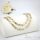 Collana GOLDFILLED antiallergica 45cm/7mm + Bracciale 20cm colore 14K Multicolor 