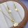 Collana GOLDFILLED 45cm/1mm + Pendente + Orecchini 26mm colore 14K