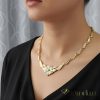 Collana GOLDFILLED antiallergica 50cm/6-20 mm colore 14 K multicolore