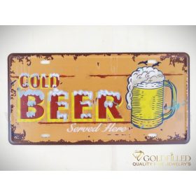 Tavola decorativa in metallo 15x30cm