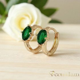 Orecchino GOLDFILLED antiallergico 15mm colore 18K
