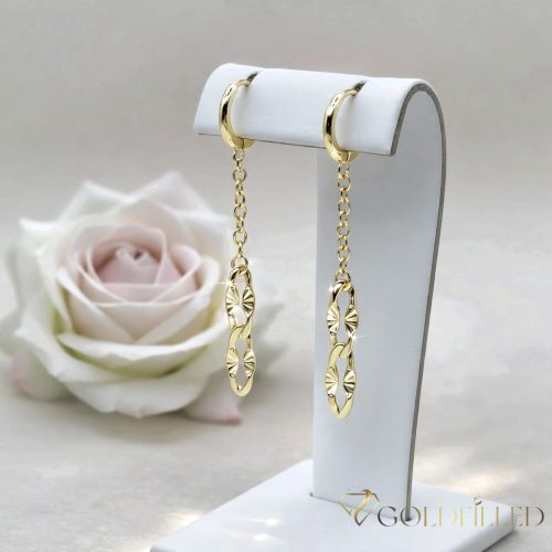 Orecchini GOLDFILLED antiallergici 54mm colore 14K