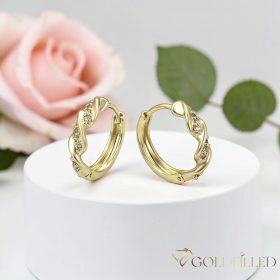 Orecchino GOLDFILLED antiallergico 16mm colore 18K