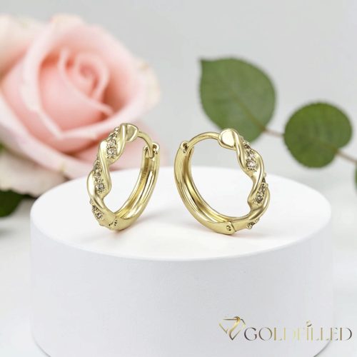 Orecchino GOLDFILLED antiallergico 16mm colore 18K