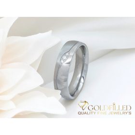 Anello in acciaio inossidabile con pietra