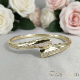   Bracciale GOLDFILLED antiallergico 4-16mm colore  (14K) diametro 60mm "apribile"