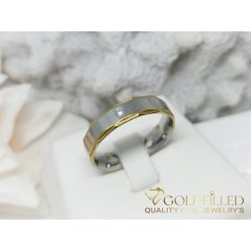 Anello in acciaio inossidabile con pietra