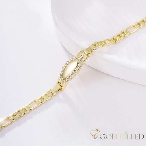 Bracciale GOLDFILLED antiallergico 16cm/4-8 mm colore 14K