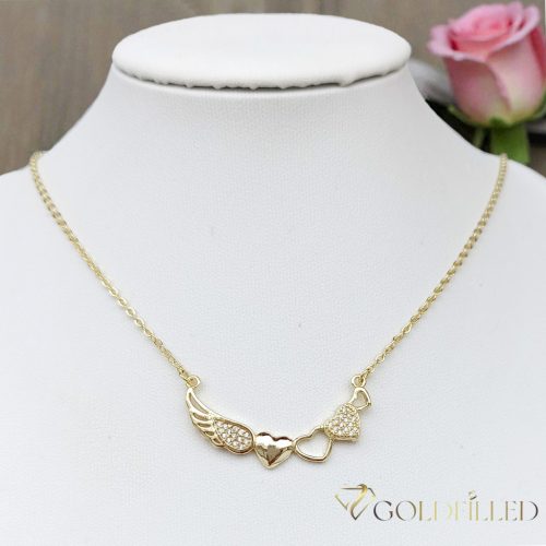 Collana GOLDFILLED "ALI D'ANGELO" antiallergica 45cm lunga e 2mm larga colore 14K