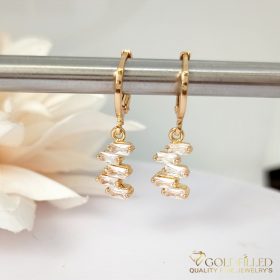   Orecchini GOLDFILLED antiallergici a forma di  28mm colore 18K