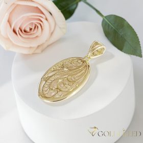 Pendente GOLDFILLED antiallergico 38mm colore 14K