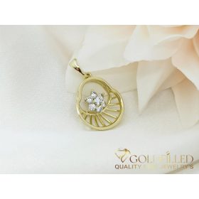 Pendente GOLDFILLED antiallergico 24mm colore 14K