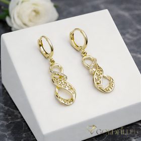 Orecchini GOLDFILLED antiallergici 38mm colore 14K