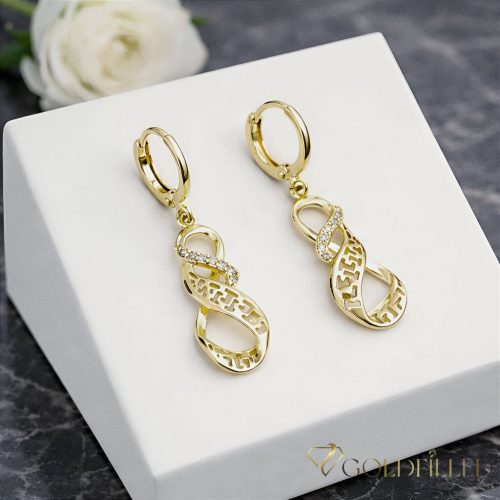 Orecchini GOLDFILLED antiallergici 38mm colore 14K