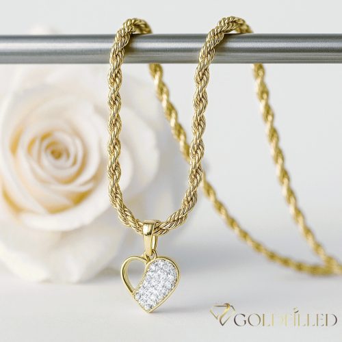 Collana GOLDFILLED antiallergica 45cm/3mm + Pendente colore 14K