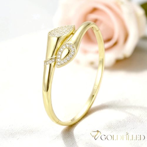 Bracciale GOLDFILLED antiallergico 4-18mm colore  (14K) diametro 60mm "apribile"