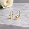 Orecchino GOLDFILLED antiallergico 14mm colore 14K 