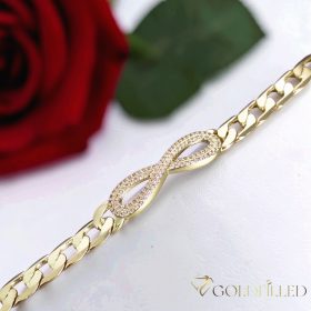 Bracciale GOLDFILLED antiallergico 18,5cm/9mm colore 14K