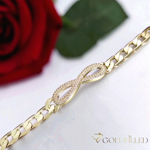 Bracciale GOLDFILLED antiallergico 18,5cm/9mm colore 14K