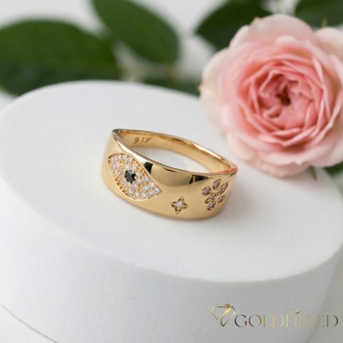 Anello GOLDFILLED antiallergico, diverse misure colore 18K