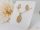 Collana GOLDFILLED 45cm/2,5mm + Pendente + Orecchini colore 18K