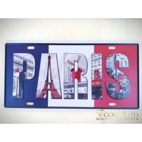 Tavola decorativa in metallo 15x30cm