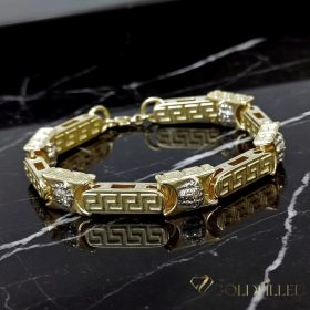   Bracciale GOLDFILLED antiallergico 23cm /11 mm colore multicolore