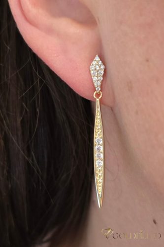 Orecchini GOLDFILLED antiallergici 46mm colore 14K