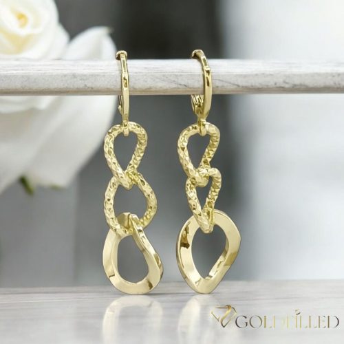 Orecchini GOLDFILLED antiallergici 50mm colore 14K