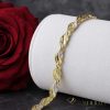Bracciale GOLDFILLED antiallergico in diverse dimensioni colore 14K largo 7 mm